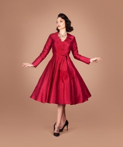 Gertie wearing the Charm Princess Coatdress sewing pattern