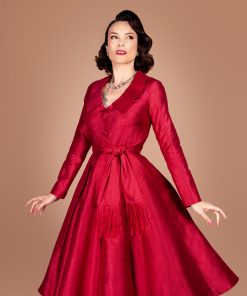 Gertie wearing the Charm Princess Coatdress sewing pattern