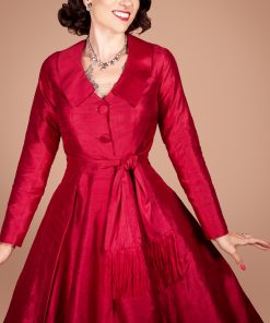 Gertie wearing the Charm Princess Coatdress sewing pattern
