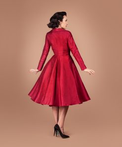 Gertie wearing the Charm Princess Coatdress sewing pattern